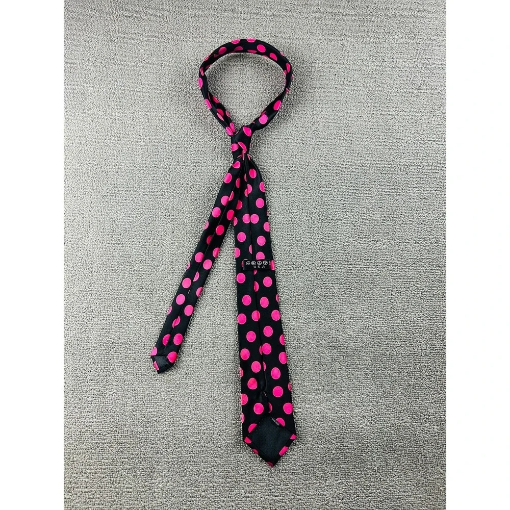 Good‎ USA Necktie Men Multi Color Handmade Polka Dot USA Made Business Formal